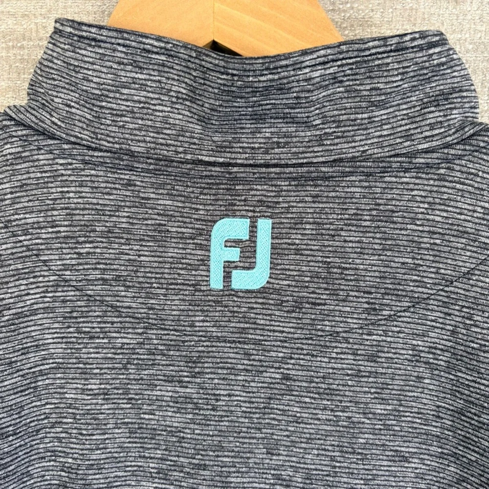 FOOT JOY FJ Men XL Approach Quarter-Zip Performance Pullover DUNDONALD LINKS EUC